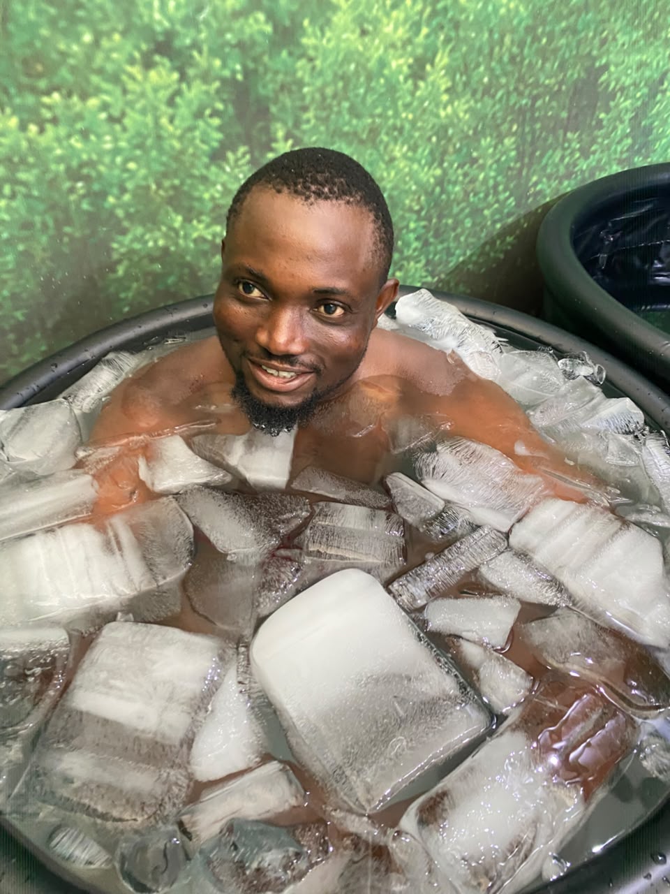 A guided cold-water plunge session